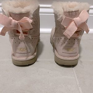 Ugg Pink Bow Back Boots
